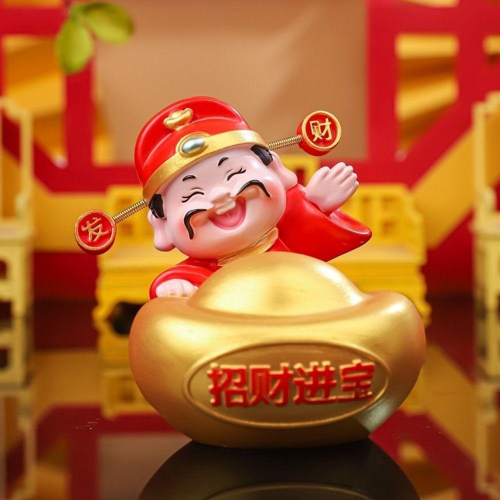God of Wealth God of Wealth Figurines Resin Chinese God Figures Ornament  Office Decoration