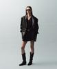 Noir For Woman Wool Pleated Mini Skirt (Black)
