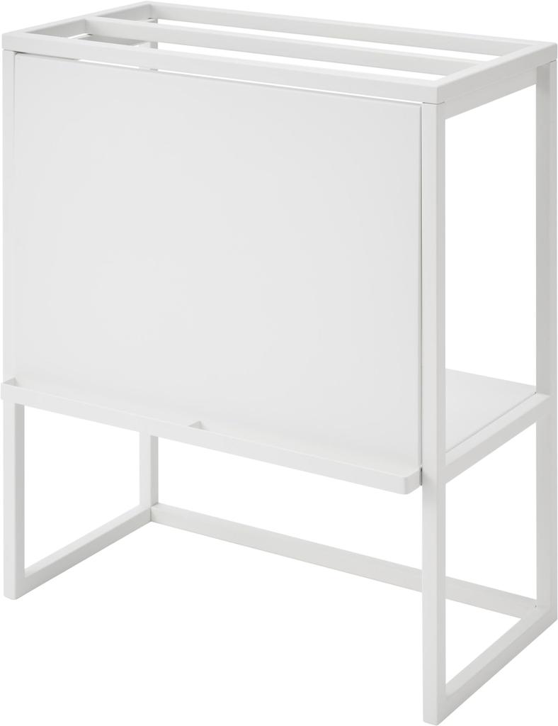 Yamazaki Jitsugyo Aquarium Rack White W61 X D34 X H70cm Tower Aquarium Stand Blindfold Storage Rack 1961 (Yamazaki)