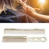 2 Stück Aluminium Haarkamm Feinzahn Hitzebeständig Haarstyling Metallkamm für Salon
