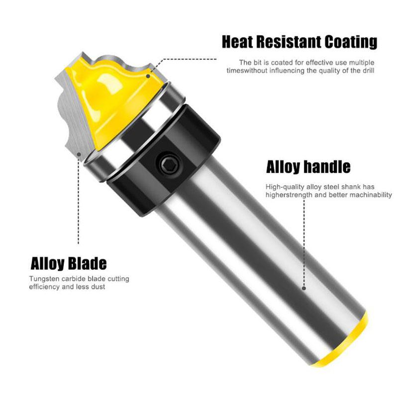 Imitation Three-arc Carving Router Bit Door Panel Cutter Cabinet Door Panel Cutter Woodworking Tools 12mm 1/2inch Shank