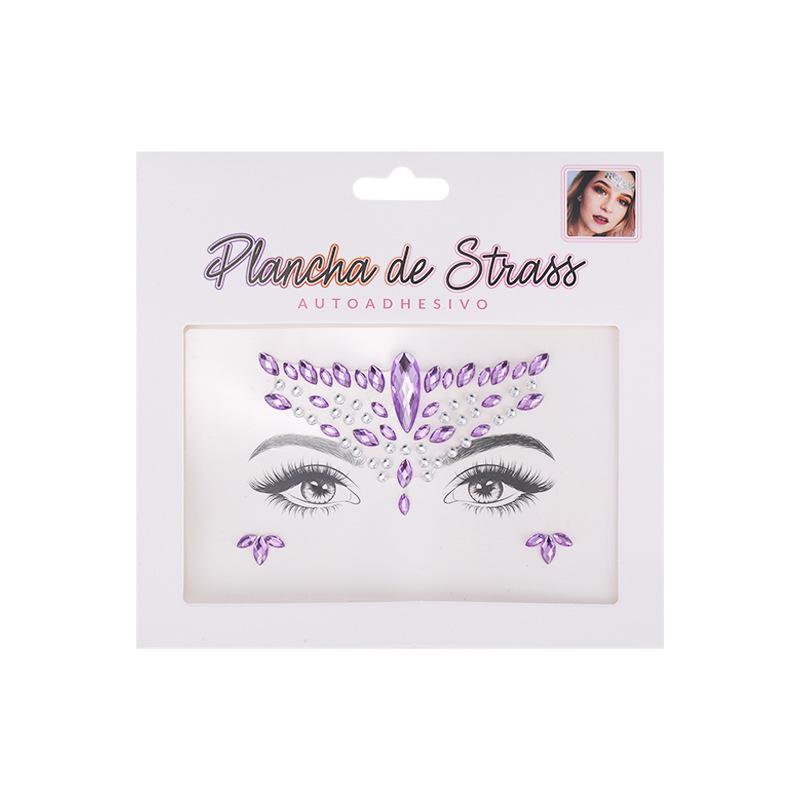 

Водостойкая Долговечная Унисекс Наклейка-бриллиант на лоб для Хэллоуина и фестивалей