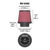 K&N RU-3480 Universal Rubber Filter