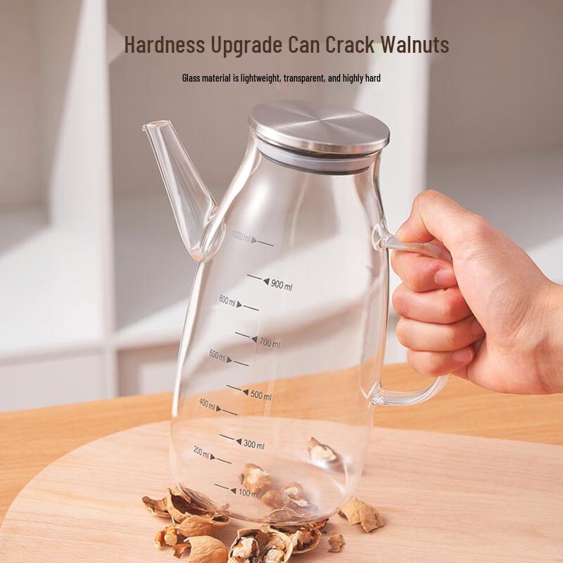 Ruhan Non-Drip High-Temp Glass Oil & Vinegar Dispenser Set