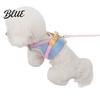 Adjustable Pet Walking Harness Small Dog and 59" Leash Set Breathable Mesh Puppy Vest with Durable Metal Clip 3D Flower Decor for Dogs Cats Outdoor