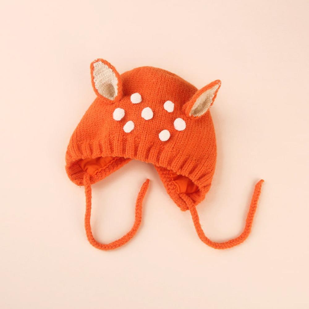 Adorable Infant Knitted Hat Soft Baby Beanie Cap New Deerlet Baby Hats Winter