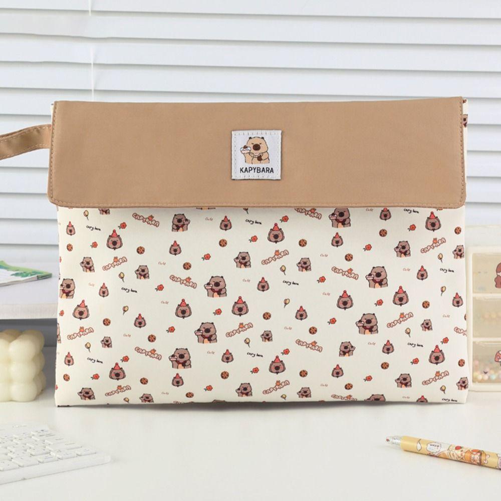 

Large Capacity File Bag Double-Layer Test Paper Storage Bag School Office 01