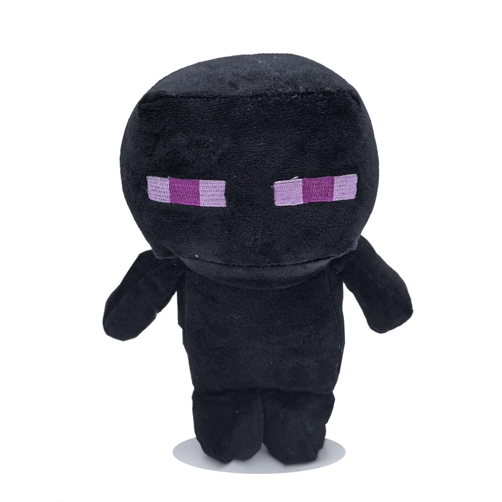 Pixel-Style Plush Toy Set – Block Character Stuffed Animals Mini Collection for Gaming Fans Kids Room Decor