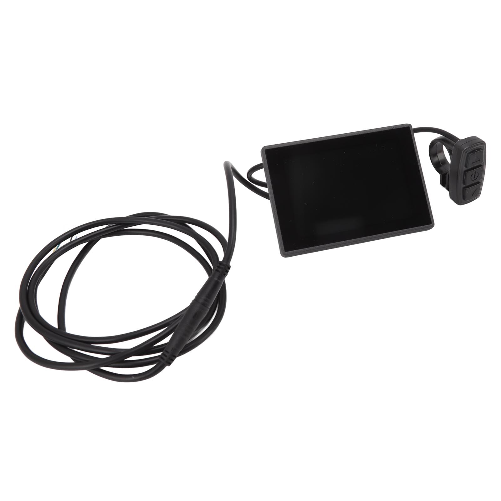 Electric Bike LCD Display Meter 5 Pin Waterproof Interface 1.5m Adapter Cable Color LCD Display Panel 24V 36V 48V