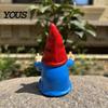 Eco-friendly Resin Decorations Middle Finger Gnome Statue, Naughty Garden Ornament, Waterproof Textured Statues Sun-Resistant for Indoor And