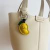 Handmade Genuine Leather Mango Bag Keychain for Car