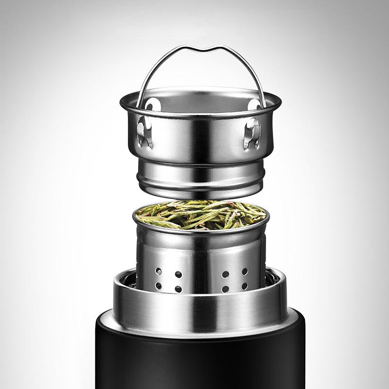 Portable Large-capacity Intelligence Thermos Cup 500ml Vacuum Flasks Stainless Steel Thermos Cup Water Bottle Travel Tea Mug Office Thermos Cup