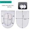 Universal Thickened UV Slow-Close Toilet Seat Cover with Quick Release for Home Use