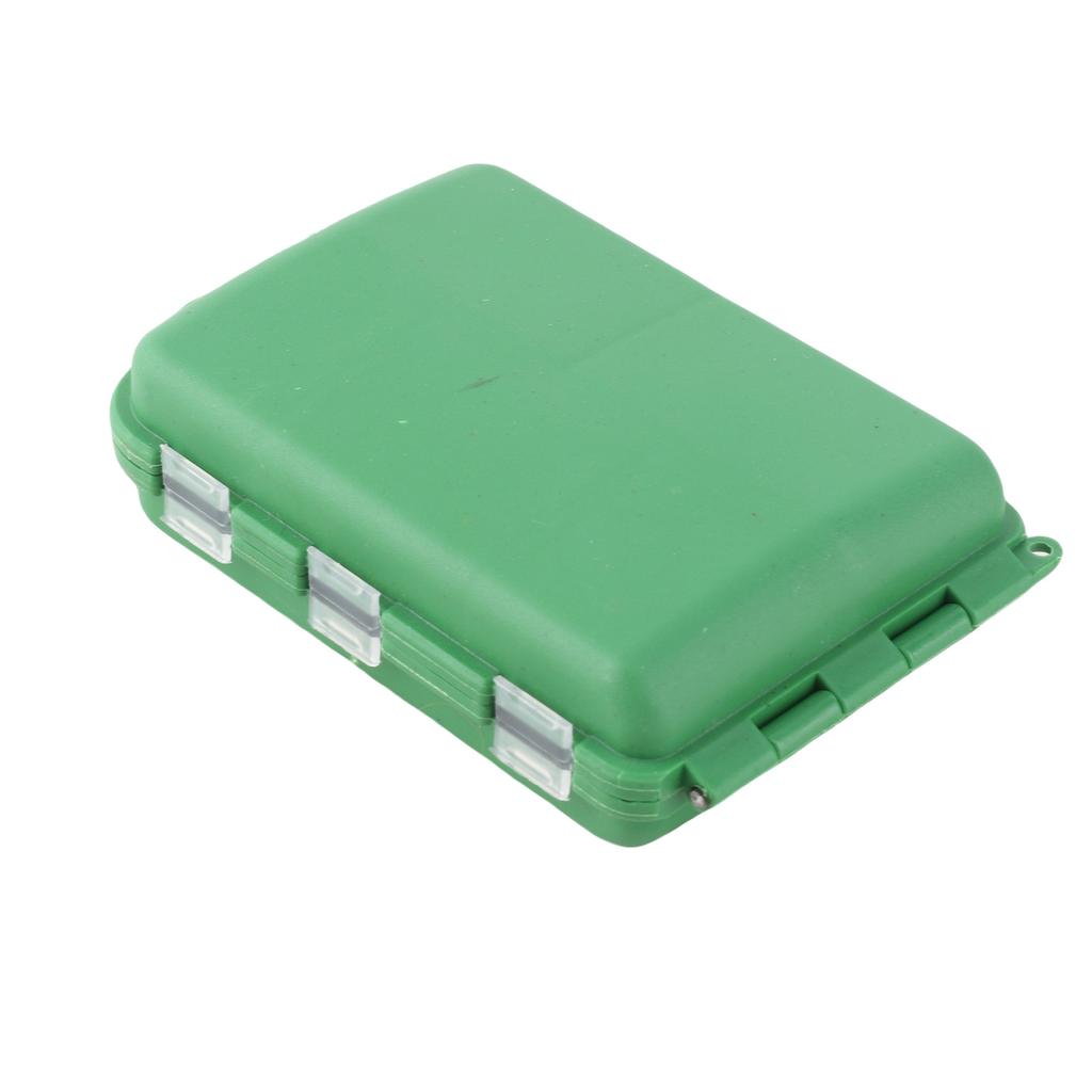 10 Grids Box Hard Fishing Tackle Storage Hooks Lures Baits Large Capacity Green Portable Design for Anglers