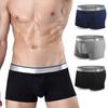 Sexy masculino malha roupa interior de seda gelo mid-rise shorts calcinha u convexo bolsa separação ultra fino respirável shorts cuecas