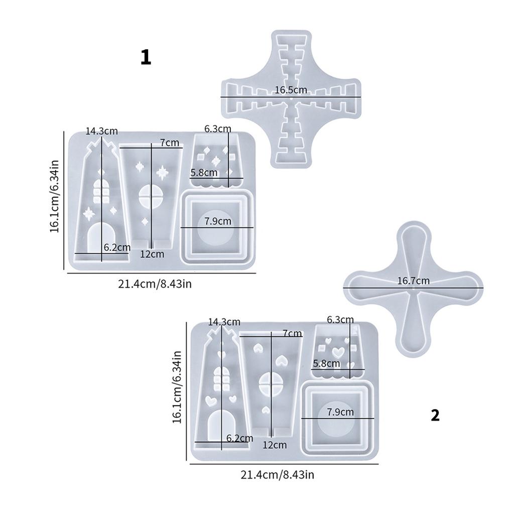 Candle Holder Silicone Mold Rotating Windmill Shape Handmade Art Supplies Silicone Texture for Making Candle Holder