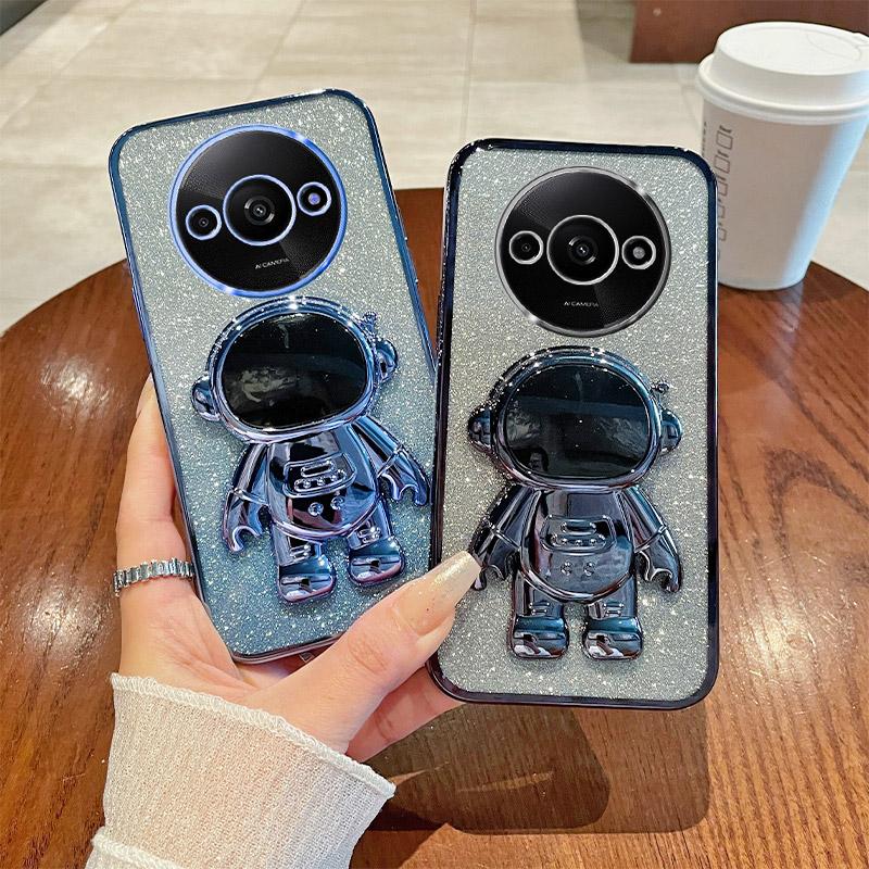 For Xiaomi Redmi A3 4G/Poco C61 4G Case PC+TPU Kickstand Astronaut Phone Cover