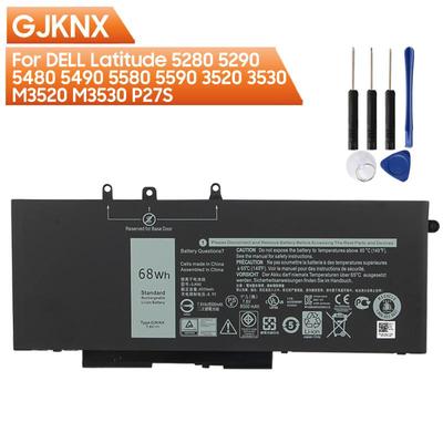 NEW Replacement Battery GJKNX For DELL Latitude 5280 5290 5480 5490 5580 5590 3520 3530 M3520 M3530 P27S 8500mAh