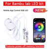 Bambulab Model Kitleri için LED Kit 001 Uygulama Kontrollü Bluetooth Kit LED 001 Işık Parçaları Kendin Yap Model Donanımı Bambu Lab LED için