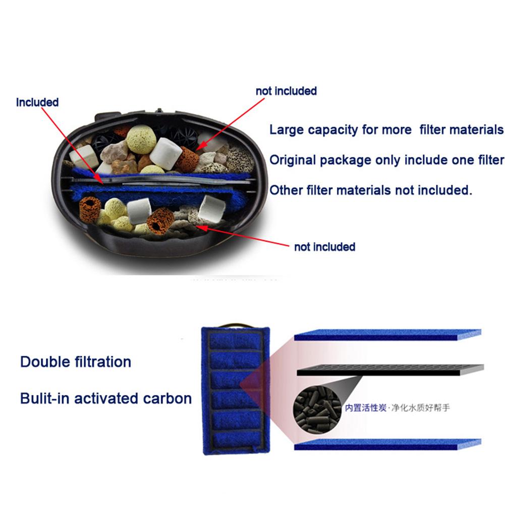 Filter  Aeration  Pump Low Water Level Water Purifier Quiet Operation Small Aquarium Fishbowl Hanging Waterfall For Amphibians