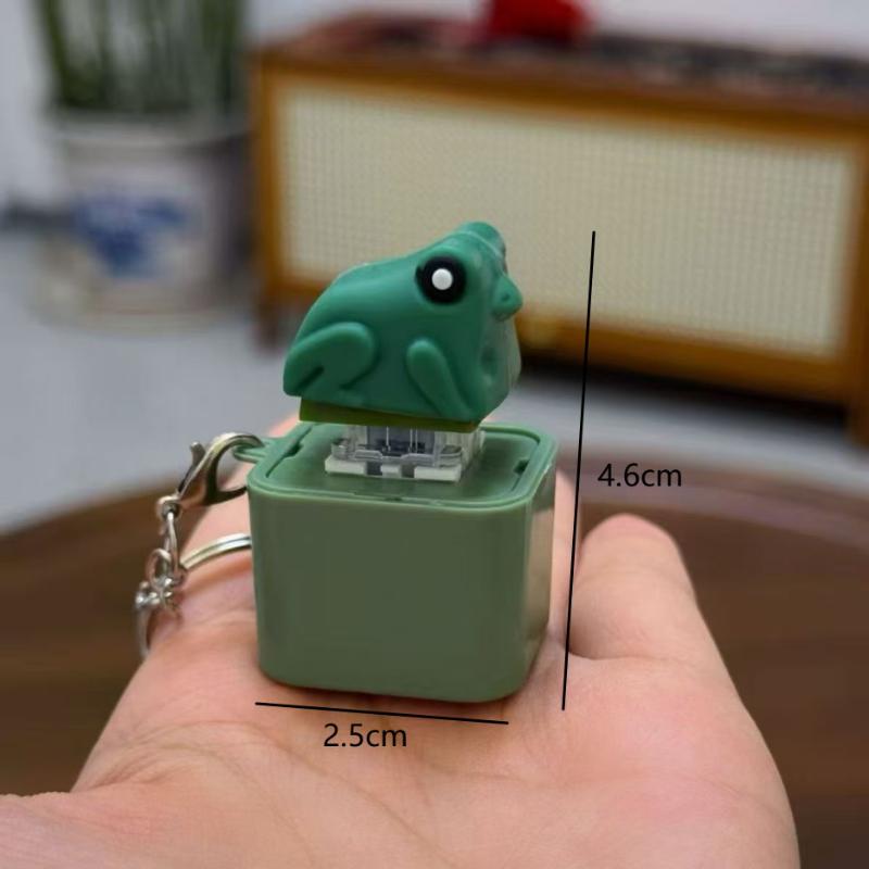 Interactive LED Light Lizard Keychain with Realistic Sounds for Educational and Fun Purposes