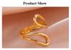 Cazador Hollow Geometric Rings Jewelry for Women Stainless Steel Finger Rings 2026 Wedding Birthday Mother Days Day Gift Trendy