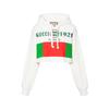 Sweatshirts Women's White Hooded Non Detachable Moderate (Unisex) Sweatshirts 688196 XJD60 9128