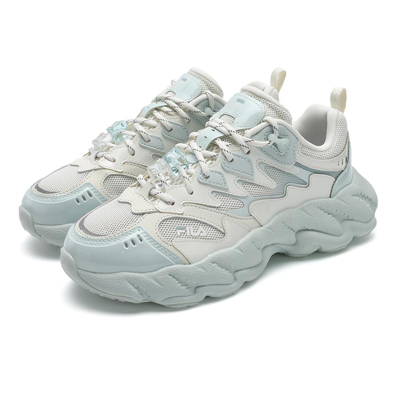New FILA FERN 2 Abrasion Resistant, Breathable, Lightweight Low Top Casual Shoes Women's White Green F12W531129FGS