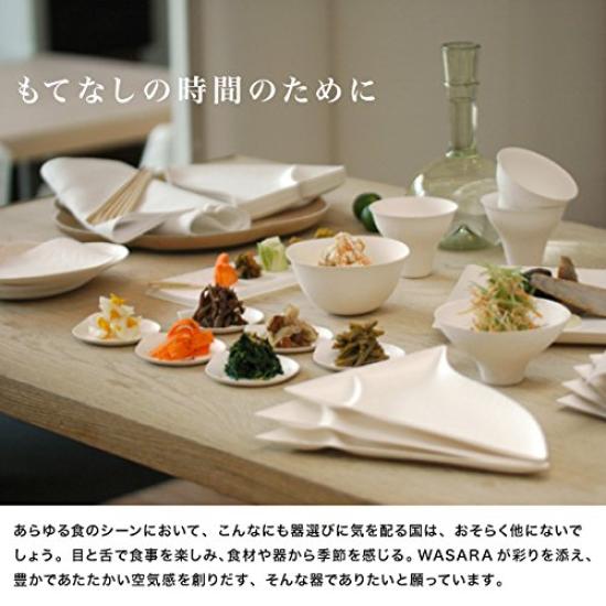 Disposable paper plates WASARA square plates 100 pieces (medium)