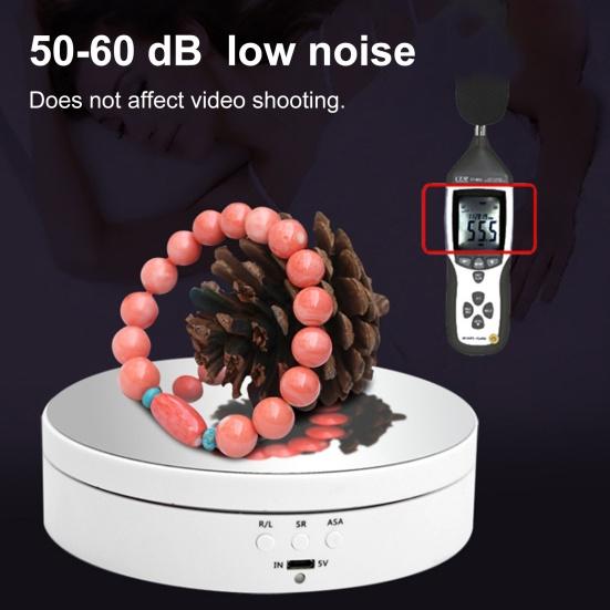 Electric Rotating Turntable Round Display Holder Stand Intelligent Charging