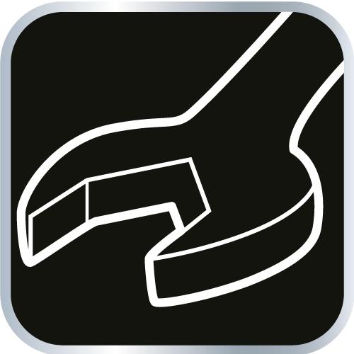 Double-ended open-end wrench 25 x 28 mm