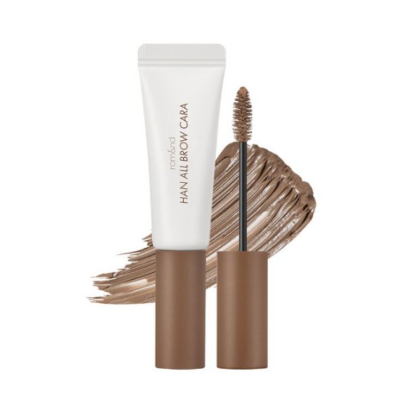 rom&nd Han All Brow Cara 9g Long-Lasting Eyebrow Mascara for Natural Brow Styling & Color Fixing