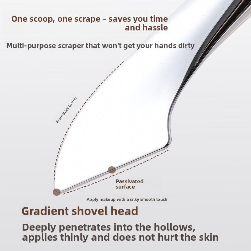 Doppelköpfiger Meerjungfrauen Foundation Pinsel Make-up Pinsel Klar und Spurlos Masken Pinsel Weiches Haar mit Schaber Beauty Pinsel