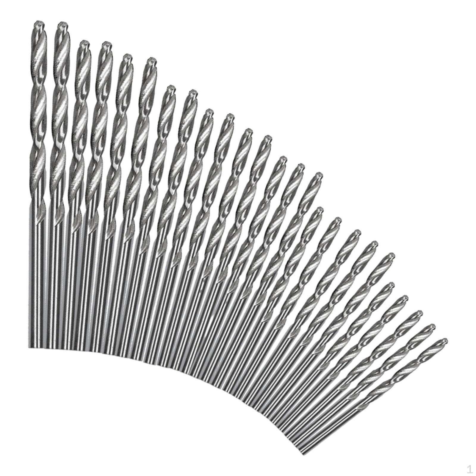 

25 Pieces Twist Hex Shank Drill Bit Set Extended for Copper Metal Fiberglass