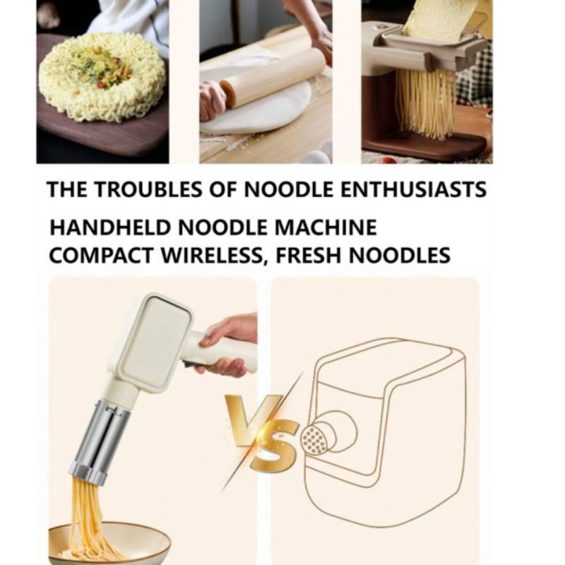 Handheld Noodle Maker Machine With Wireless Design For Home Cooking Enthusiasts