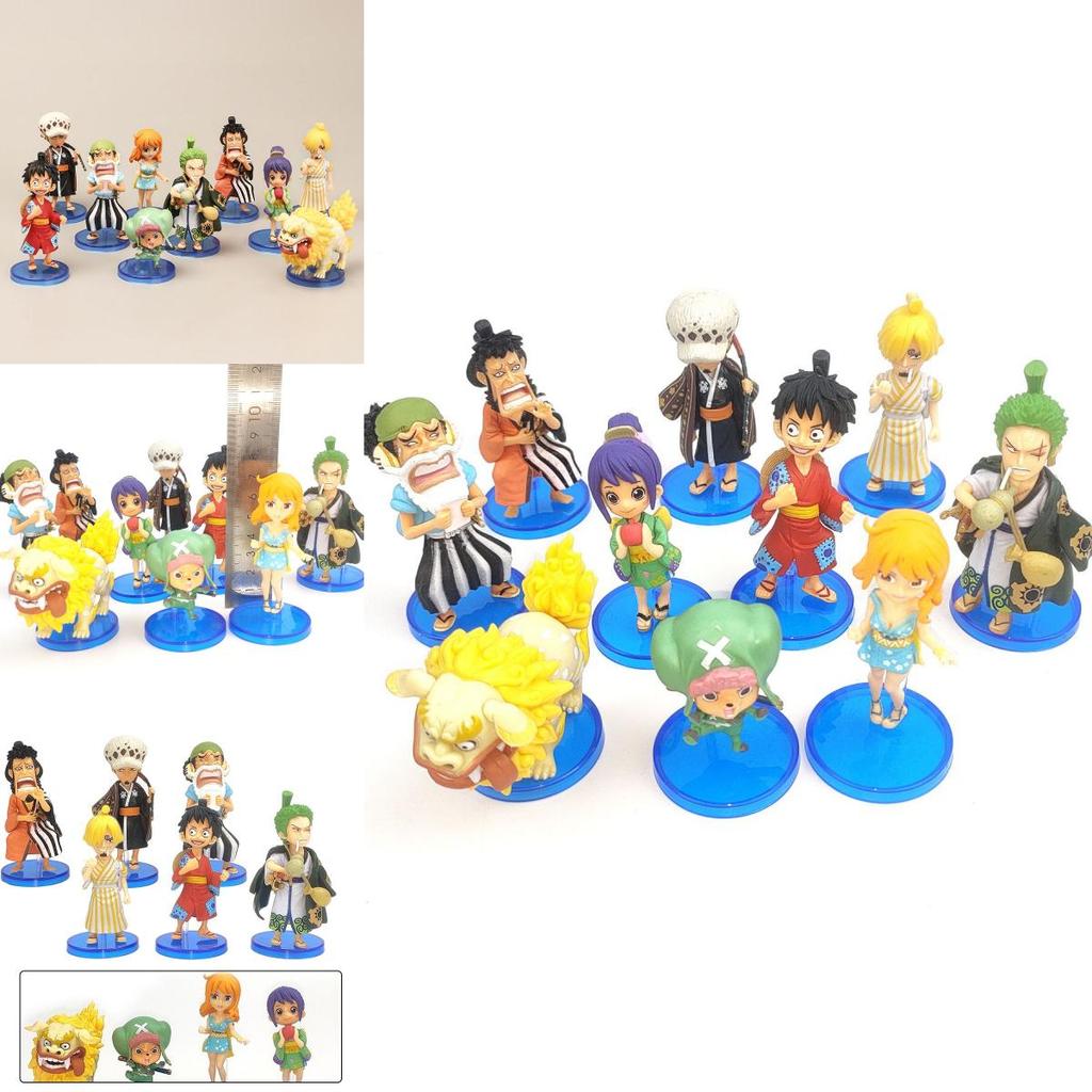 Stunning 10pcs One Piece Wano Country Action Figure Set Featuring Luffy Nami Chopper