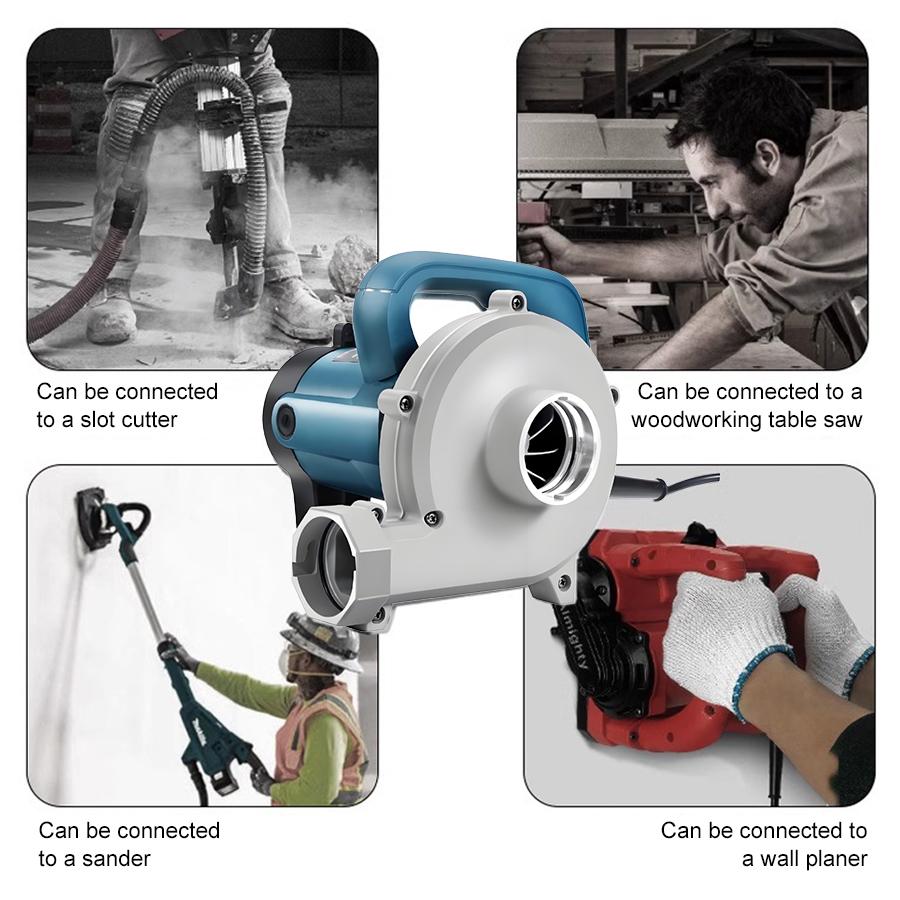 4580W Elektrischer Staubsauger-Gebläse Dual-Zweck Saug- und Blasmaschine Hocheffizienter Staubabscheider 2 in 1 Staubsauger-Gebläse