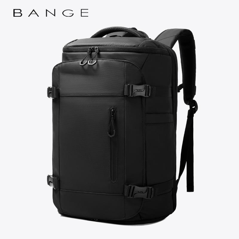 

BANGE Men s High-Capacity Outdoor Travel Backpack with Shoe Compartment and Laptop Sleeve