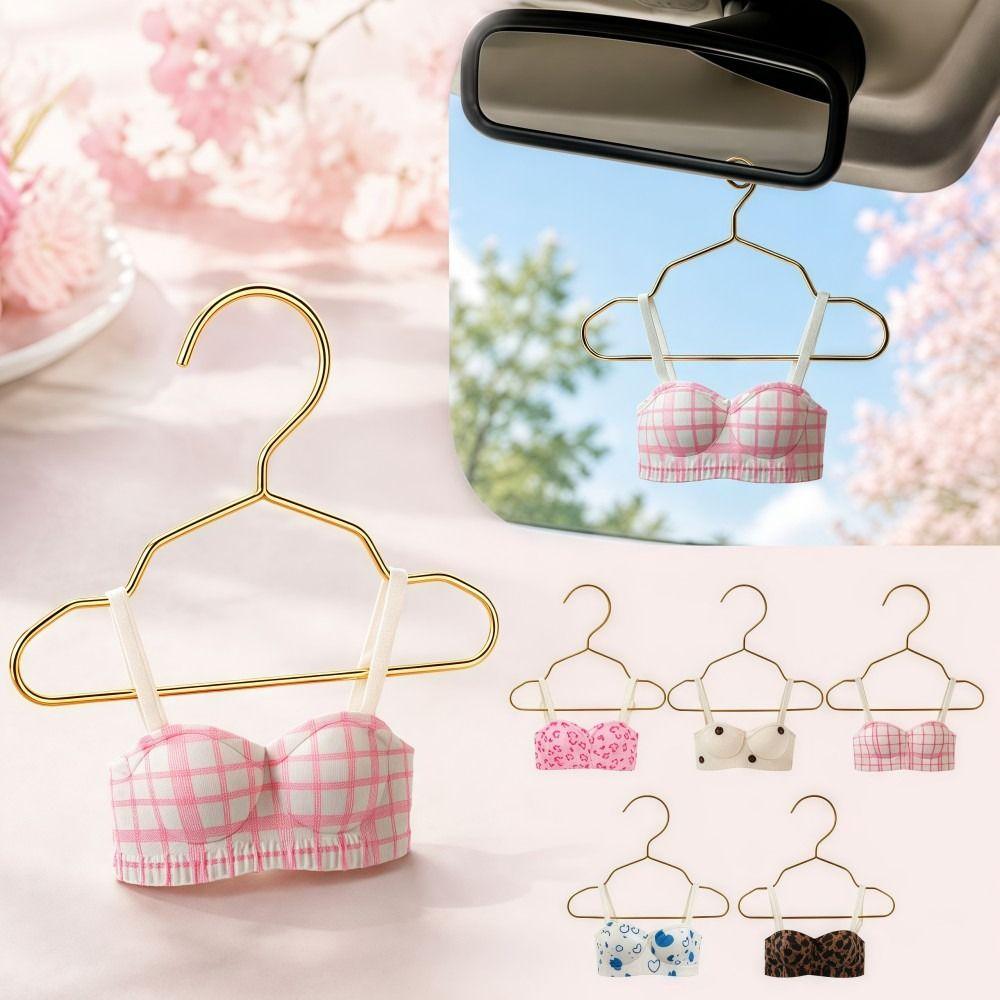Underwear Shape Small Bra Car Mirror Pendant Rearview Mirror Pendant  Vehicle Interior Decor