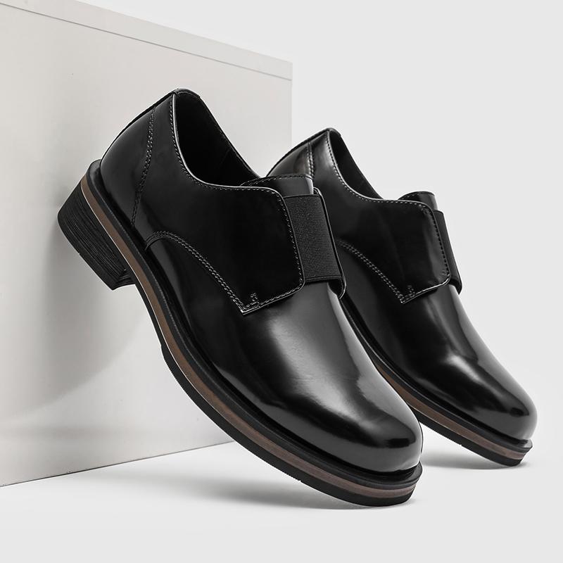 Fashion Elegant Leather Mens Oxford Shoes Stylish Business Shoes for Men Classic Dress Formal Wedding Footwear Thick Bottom Casual Shoes