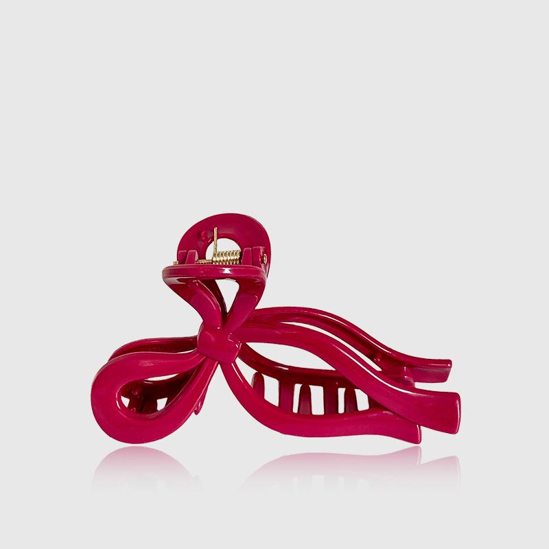 Soft Silicone Bow Hair Clip for Woman Simplicity Elegant Shark Clip Girl Ponytail Clip Hair Clamp
