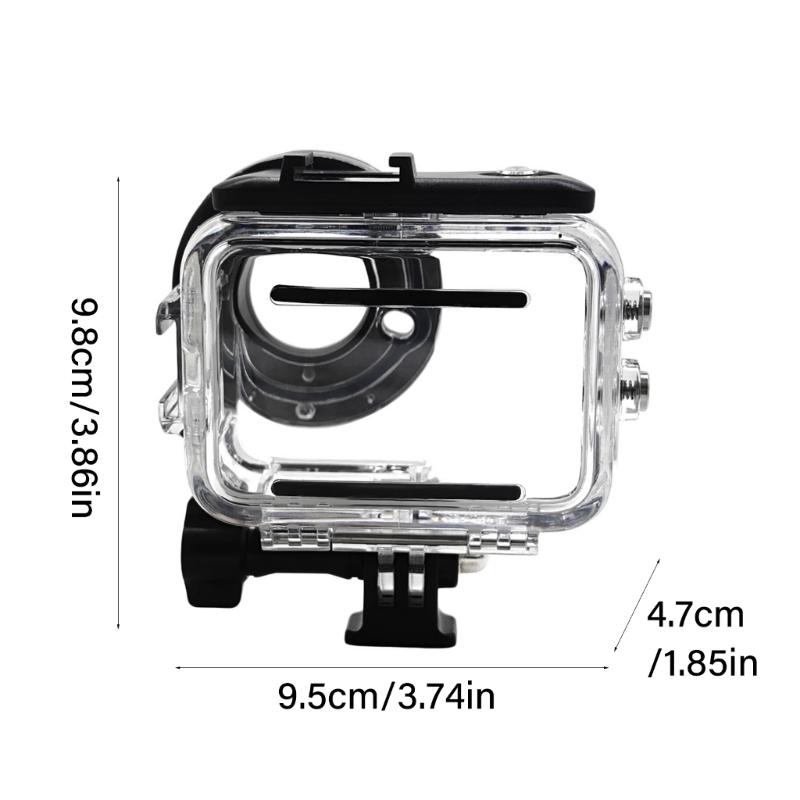Underwater Photography Case Supports 50M Depth Stainless Steel Component AntiSlip Rings for GO Ultra Secure Grip