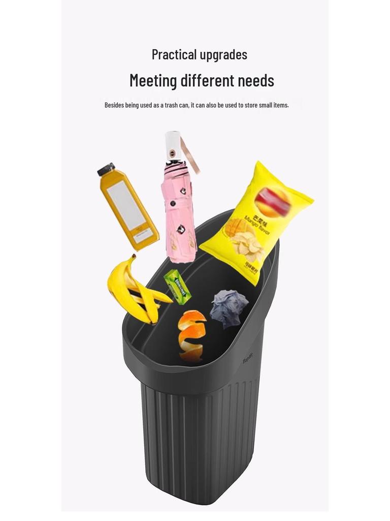 Silicone Trash Can & Slot Storage for Tesla Model Y3 Facelift