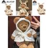 Adorabile Accappatoio Orso Peluche Giocattolo Morbido Bambola Confort Ideale Per Bambini E Adulti