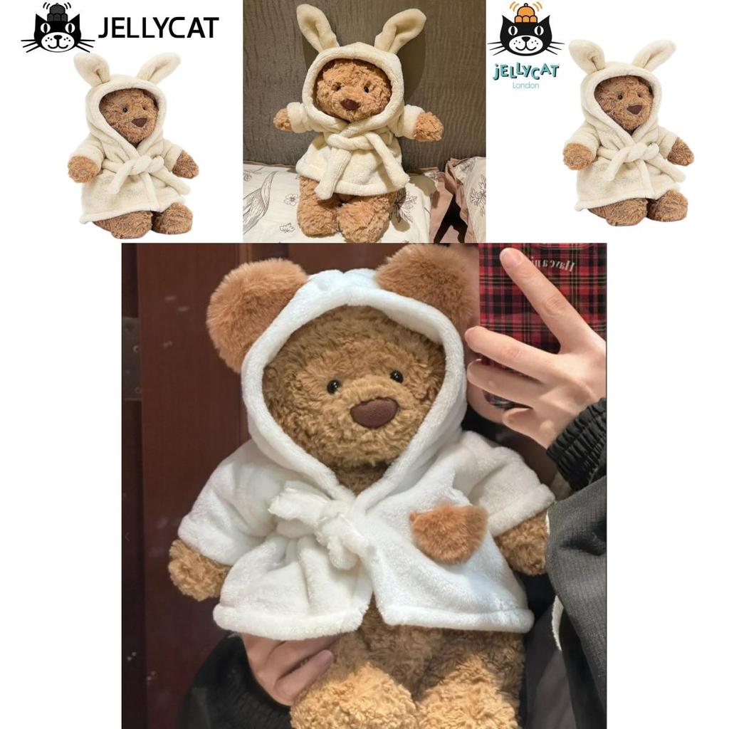 Adorabile Accappatoio Orso Peluche Giocattolo Morbido Bambola Confort Ideale Per Bambini E Adulti