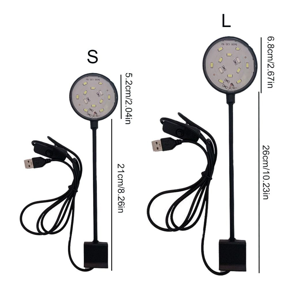 360 ° Rotation Fish Tank Plants Grow Light 5W Fish Tank Small Clip Light  Aquarium