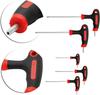 YUENTOEN Long Ball Point Hex Wrench Torx Wrench Screwdriver for Bicycle Repair and Screw Fastening T-Shaped Set, Star-Shaped T10, T15, T20, T25, T27,