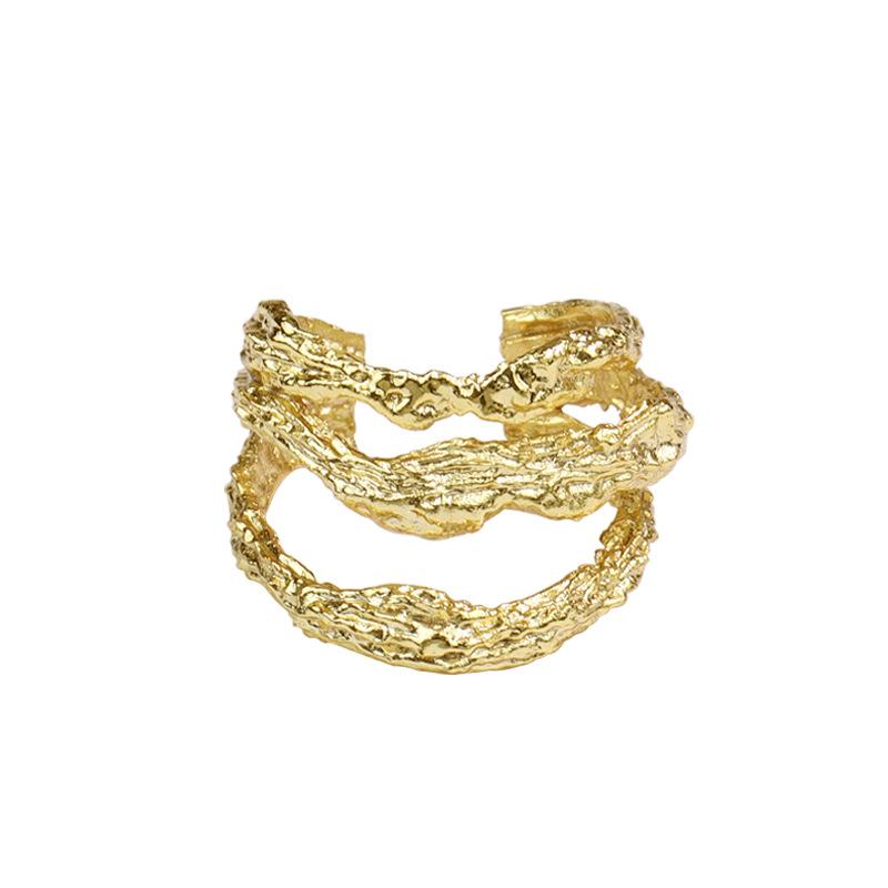 Buy Trendy Geometric Multilayer Ring Women Gold Silver Color Knuckle