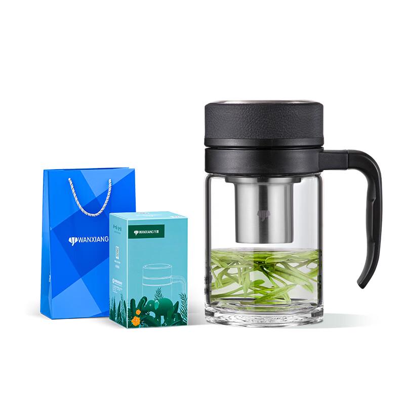 U211 Portable High Borosilicate Glass Tea Mug with Handle