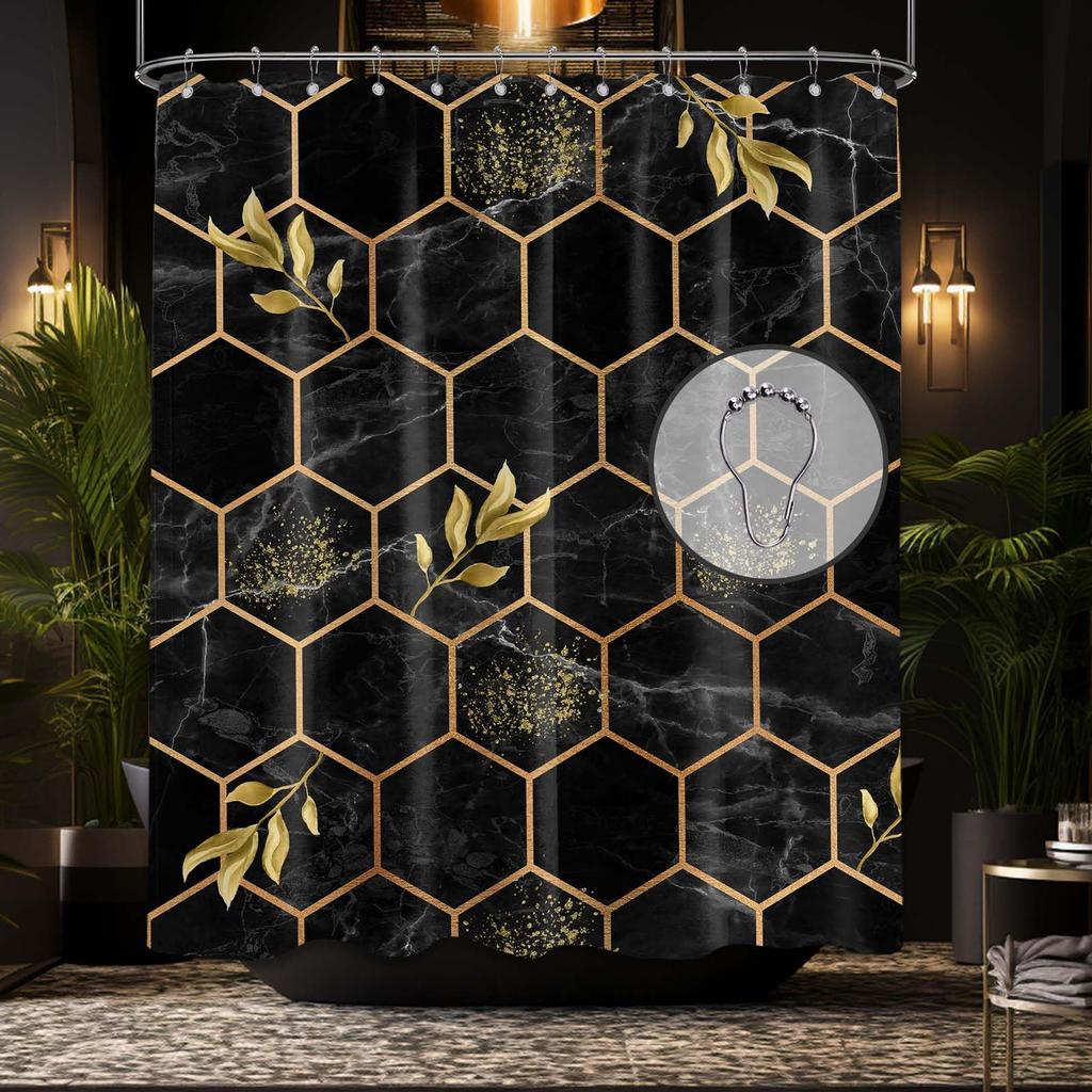 Waterproof Shower Curtain Cottagecore Mushroom Owl Woodland Forest Bohemian Bathroom Decor Liner
